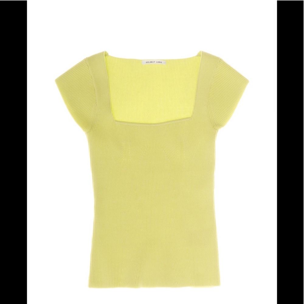 Helmut Lang Electric Yellow Top NWT Medium